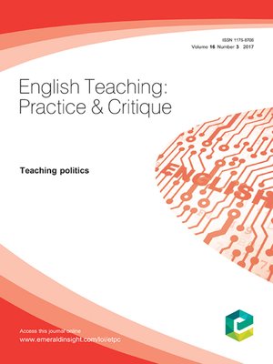 cover image of English Teaching: Practice & Critique, Volume 16, Number 3